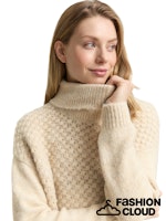 Afbeelding in Gallery-weergave laden, TOM TAILOR KNIT STRUCTURED TURTLENECK sand stone beige melange
