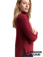 Load image into Gallery viewer, TOM TAILOR KNIT TURTLENECK PULLOVER rumba red melange

