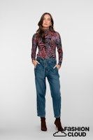 Load image into Gallery viewer, GEISHA JEANS BAGGY + BELT heavy stone wash
