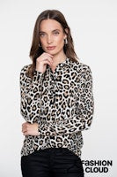 Afbeelding in Gallery-weergave laden, GEISHA BLOUSE JERSEY black/sand
