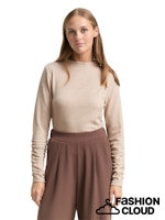 Load image into Gallery viewer, TOM TAILOR DENIM COSY LONGSLEEVE T-SHIRT cosy beige melange

