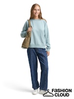 Afbeelding in Gallery-weergave laden, TOM TAILOR DENIM CREWNECK SWEATSHIRT silver cloud blue
