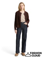 Afbeelding in Gallery-weergave laden, TOM TAILOR KNIT BOUCLE CARDIGAN dark pecan brown
