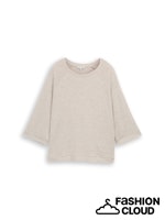 Afbeelding in Gallery-weergave laden, TOM TAILOR T-SHIRT COSY RAGLAN CREW NECK soft taupe melange
