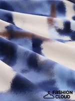 Afbeelding in Gallery-weergave laden, TOM TAILOR BLOUSE PRINTED V-NECK blue blurry argyle
