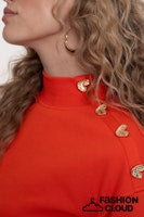 Load image into Gallery viewer, GEISHA SWEATER WITH BUTTONS orange
