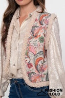 Load image into Gallery viewer, GEISHA GILET beige/soft pink
