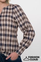 Load image into Gallery viewer, GEISHA TOP brown/gold
