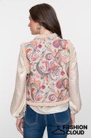 Load image into Gallery viewer, GEISHA GILET beige/soft pink
