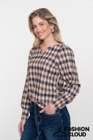 Load image into Gallery viewer, GEISHA TOP brown/gold
