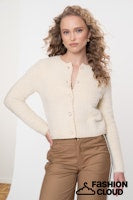 Load image into Gallery viewer, GEISHA CARDIGAN HAIRY off white
