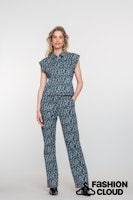 Load image into Gallery viewer, GEISHA PANTS off white/blue
