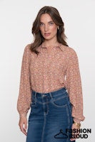 Afbeelding in Gallery-weergave laden, GEISHA BLOUSE pink/brown
