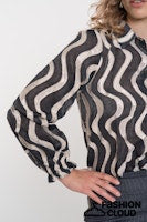 Afbeelding in Gallery-weergave laden, GEISHA BLOUSE black/gold
