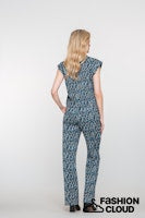 Load image into Gallery viewer, GEISHA PANTS off white/blue
