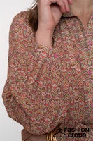 Afbeelding in Gallery-weergave laden, GEISHA BLOUSE pink/brown
