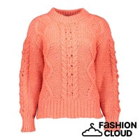 Afbeelding in Gallery-weergave laden, GEISHA PULLOVER CHUNKY CABLE KNIT coral
