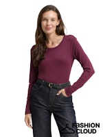 Afbeelding in Gallery-weergave laden, TOM TAILOR LONGSLEEVE CREW NECK bordeaux red
