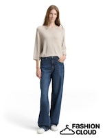 Afbeelding in Gallery-weergave laden, TOM TAILOR T-SHIRT COSY RAGLAN CREW NECK soft taupe melange

