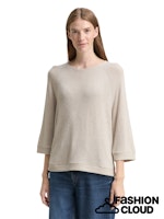 Afbeelding in Gallery-weergave laden, TOM TAILOR T-SHIRT COSY RAGLAN CREW NECK soft taupe melange
