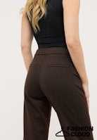 Load image into Gallery viewer, ANGELS BROEK LIZ EASY WIDE LEG espresso
