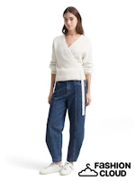 Load image into Gallery viewer, TOM TAILOR DENIM KNIT HAIRY WRAP CARDIGAN marble beige melange
