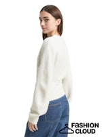 Load image into Gallery viewer, TOM TAILOR DENIM KNIT HAIRY WRAP CARDIGAN marble beige melange
