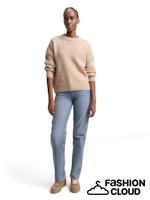 Load image into Gallery viewer, TOM TAILOR DENIM KNIT HAIRY CREW-NECK PULLOVER cosy beige melange

