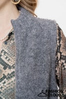 Afbeelding in Gallery-weergave laden, GEISHA BLOUSE ANIMAL black/sand
