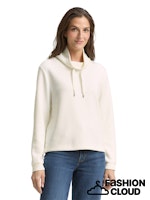 Afbeelding in Gallery-weergave laden, TOM TAILOR SWEATSHIRT SCUBA STAND UP COLLAR whisper white
