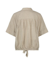 Afbeelding in Gallery-weergave laden, TRAMONTANA KNOT DETAILED BLOUSE sand melange
