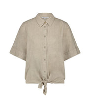 Afbeelding in Gallery-weergave laden, TRAMONTANA KNOT DETAILED BLOUSE sand melange
