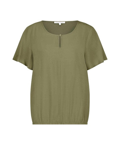 TRAMONTANA TOP FABRIC MIX olive