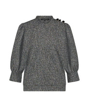 Afbeelding in Gallery-weergave laden, TRAMONTANA TOP STRETCH TWEED black
