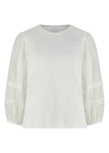 Load image into Gallery viewer, TRAMONTANA TOP PINTUCKS PUFF SLEEVE off white
