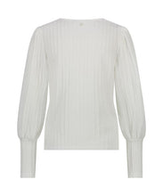 Load image into Gallery viewer, TRAMONTANA TOP STRUCTURE V-NECK off white
