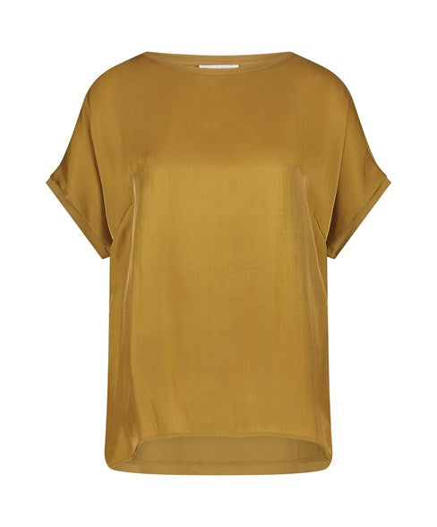 TRAMONTANA SHIMMER FABRIC TOP bronze mist