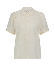 Afbeelding in Gallery-weergave laden, TRAMONTANA CHECKED EMBROIDERY BLOUSE off-white
