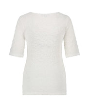 Load image into Gallery viewer, TRAMONTANA TOP STRUCTURE SCOOP NECK off white
