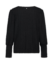 Afbeelding in Gallery-weergave laden, TRAMONTANA TOP STRUCTURE V-NECK black
