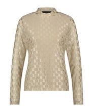 Load image into Gallery viewer, TRAMONTANA SHIRT MESH CHECKED oatlatte
