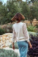 Load image into Gallery viewer, FREEQUENT PULLOVER MUST SLUB YARN star off-white
