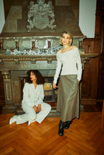 Afbeelding in Gallery-weergave laden, FREEQUENT ROK HARLEY FAUX LEATHER SKIRT morel

