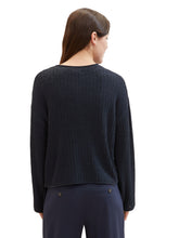 Load image into Gallery viewer, TOM TAILOR DENIM TAPE YARN PULLOVER sky captain blue
