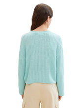 Afbeelding in Gallery-weergave laden, TOM TAILOR DENIM TAPE YARN PULLOVER pastel turquoise
