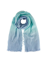 Load image into Gallery viewer, TOM TAILOR DENIM LIGHT STRUCTURED SCARF blue mint colorflow
