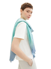 Load image into Gallery viewer, TOM TAILOR DENIM LIGHT STRUCTURED SCARF blue mint colorflow
