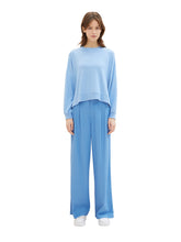 Afbeelding in Gallery-weergave laden, TOM TAILOR DENIM PLEATED WIDE LEG PANTS sicilian blue
