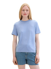 Load image into Gallery viewer, TOM TAILOR DENIM MODERN FLUENT T-SHIRT dusty cornflower
