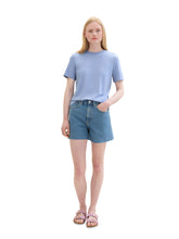 Load image into Gallery viewer, TOM TAILOR DENIM MODERN FLUENT T-SHIRT dusty cornflower
